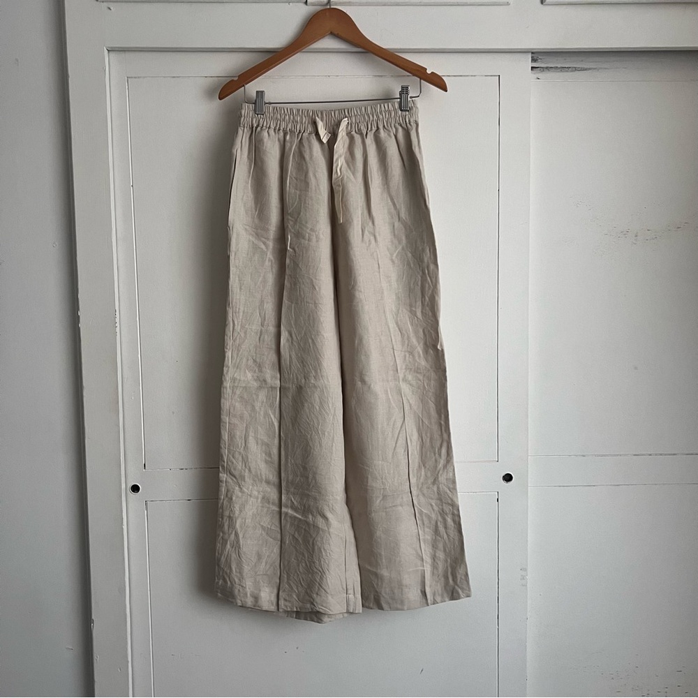 Reserved for @valleypoppy16 — Women's Beige Wide-Leg Pants